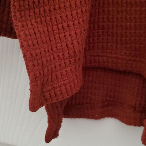 AmericanĀ Eagle Outfitters Women's V Neck Waffle Knit Shirt Size Small - Picture 7 of 7